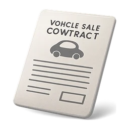 vehicle sale contract FiveM inventory icon